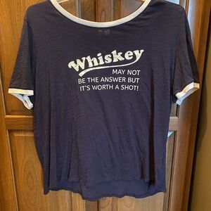 Funny Shirt Navy & White